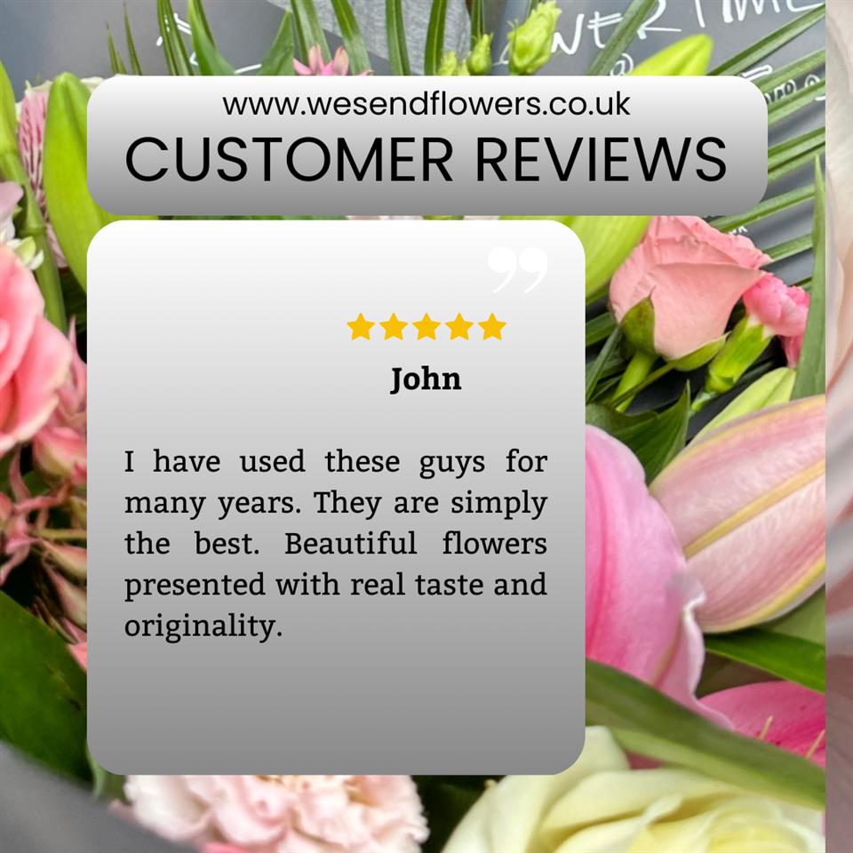 Customer Reviews wesendflowers.co.uk Hayle